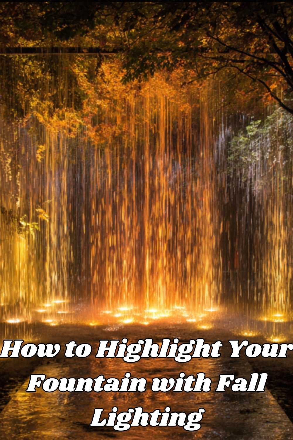 Falling Light Source How to Highlight Your Fountain with Fall Lighting - Luxury Indoor ...